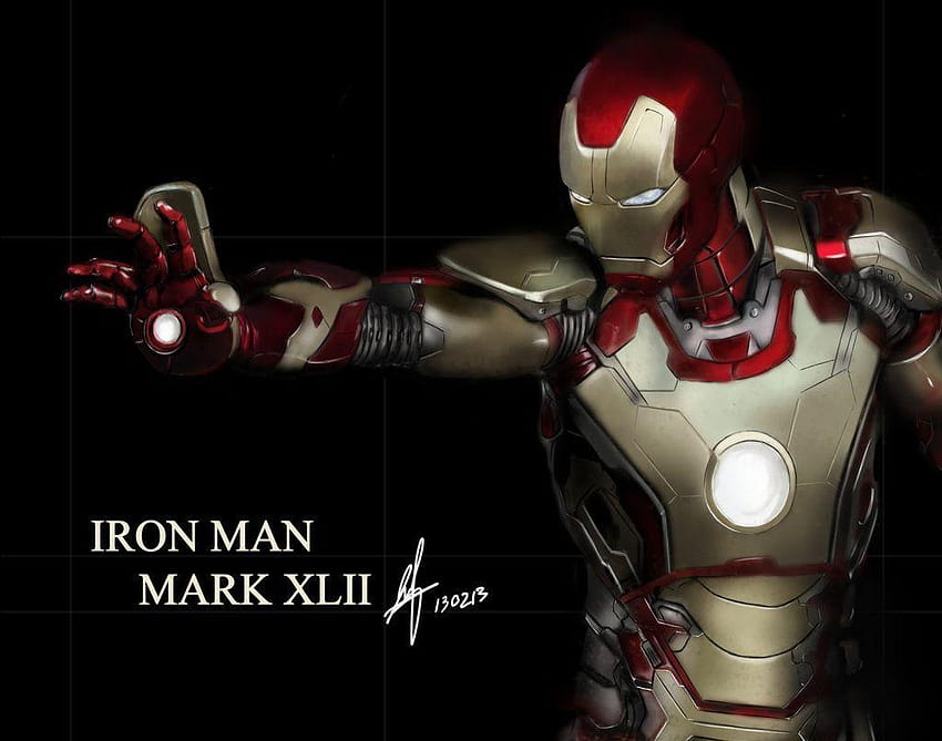 Iron Man Mark Xlii By Shinn Iron Man Mark Hd Wallpaper Pxfuel