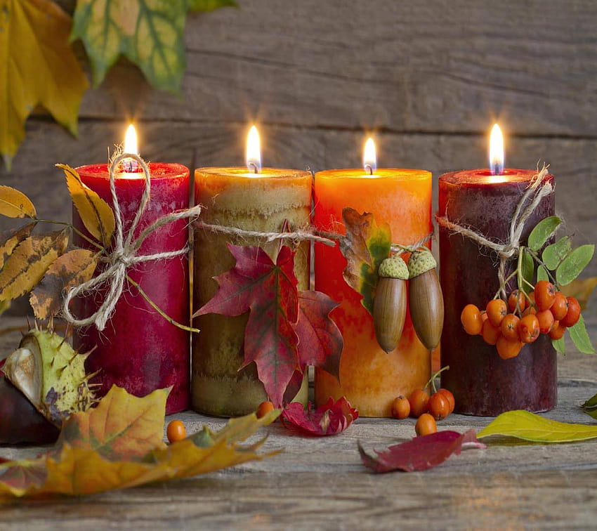 Autumn Candle Hd Wallpaper Pxfuel