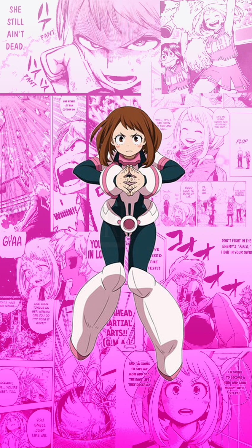 Uraraka Bokunoheroacademia Deku And Uraraka Hd Phone Wallpaper