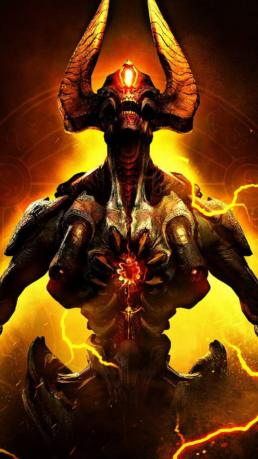 Doom Eternal Demon By Assalin Doom Eternal Iphone Hd Phone Wallpaper