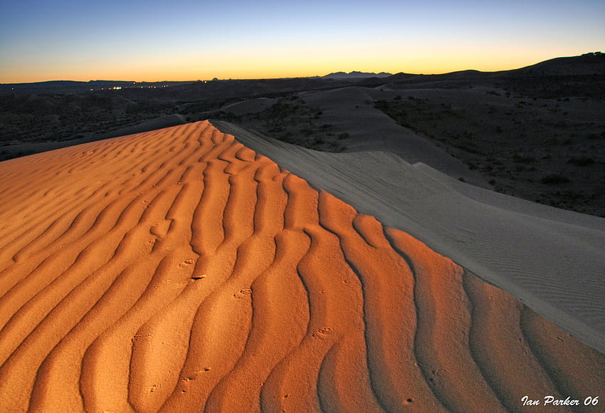 Evanescent Light Imperial Sand Dunes Glamis Sand Dunes HD Wallpaper