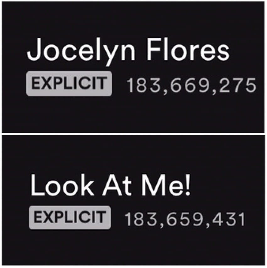 Jocelyn Flores Has Surpassed Look At Me In Streams On Spotify