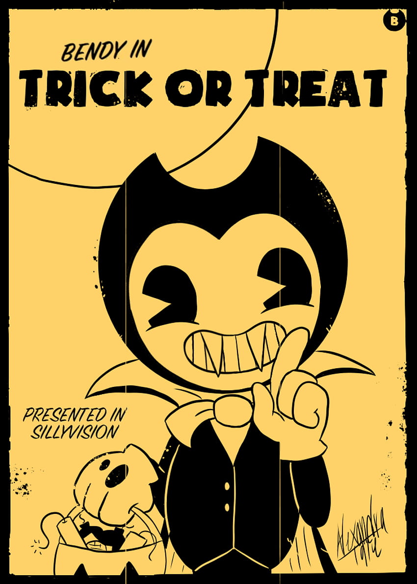Bendy In Trick Or Treat POSTER ENTRY By AlexandraTale Roblox Bendy HD