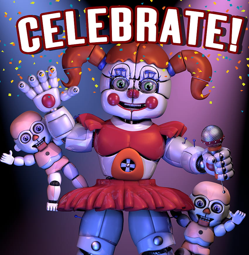 Circus Baby Celebrate Poster By Gamesproduction Circus Baby Pizza