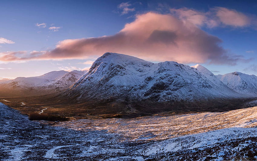 Winter Dawn Glencoe Scotland Mac Hd Wallpaper Pxfuel