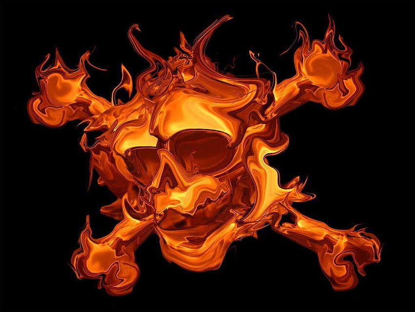 Flame Skull Burning Skull Hd Wallpaper Pxfuel