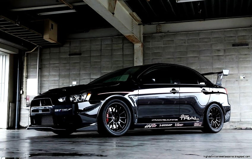 Black Mitsubishi Evo Lancer Evo HD Wallpaper Pxfuel