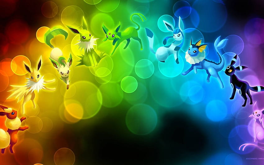 Eevees Evolutions Gradiants Pokemon X For Your Mobile