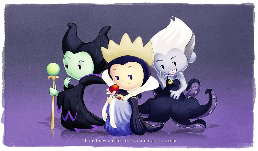 Villians And Villanenesses Kawaii Disney Villains Hd Wallpaper Pxfuel