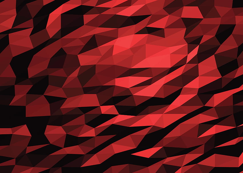 Red Geometric Polygons Backgrounds And Polygon Geometric HD Wallpaper