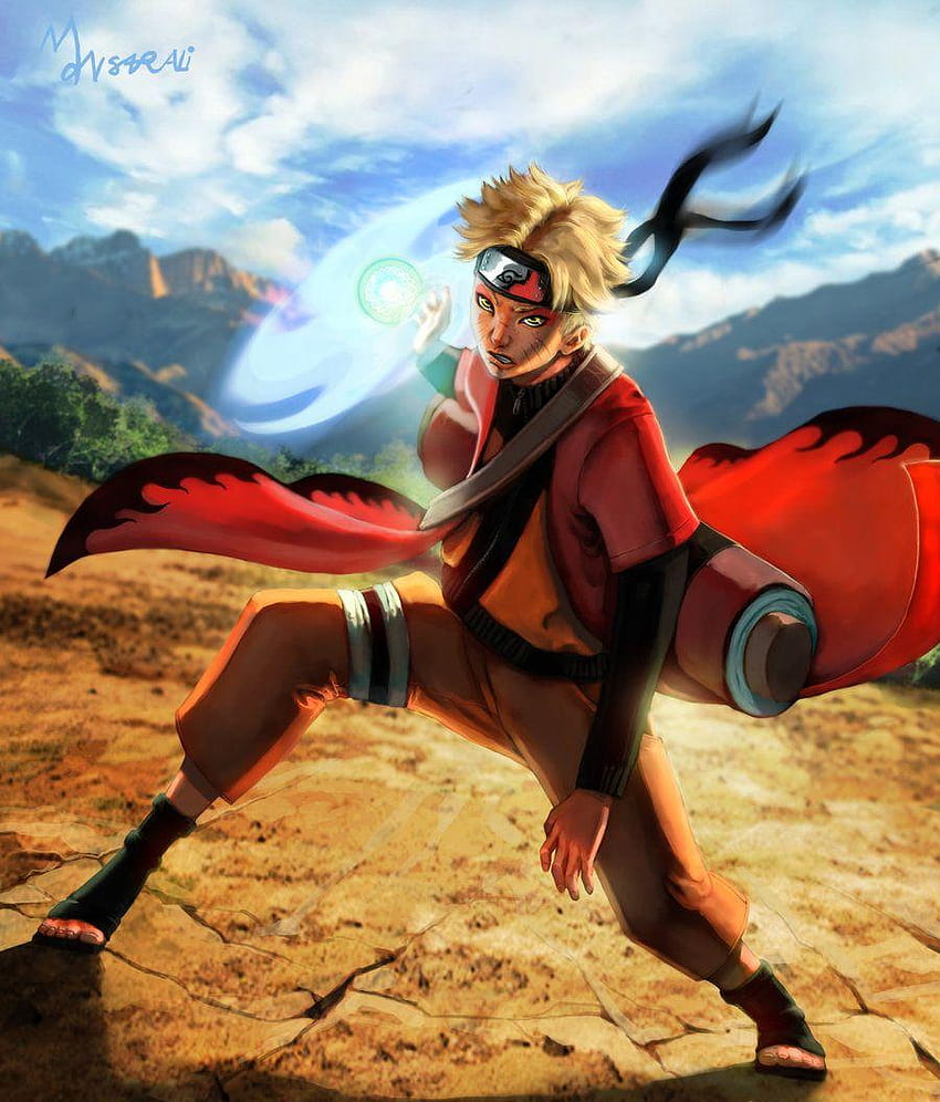 Naruto S Sage Mode Naruto Sage Mode Rasenshuriken Hd Phone Wallpaper