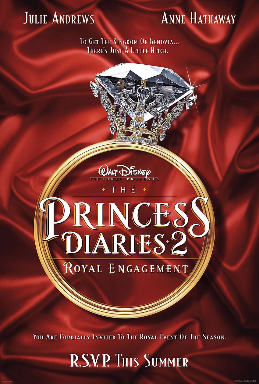 The Princess Diaries 2 Royal Engagement Movie Poster The Princess