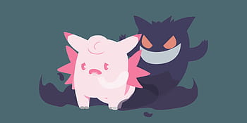 Gengar And Clefable Wallpaper