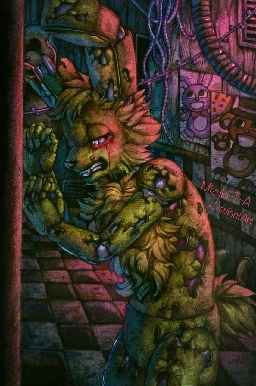 Stuffed / Springtrap FNaF 3 by Mizuki, anime fnaf 3 HD phone