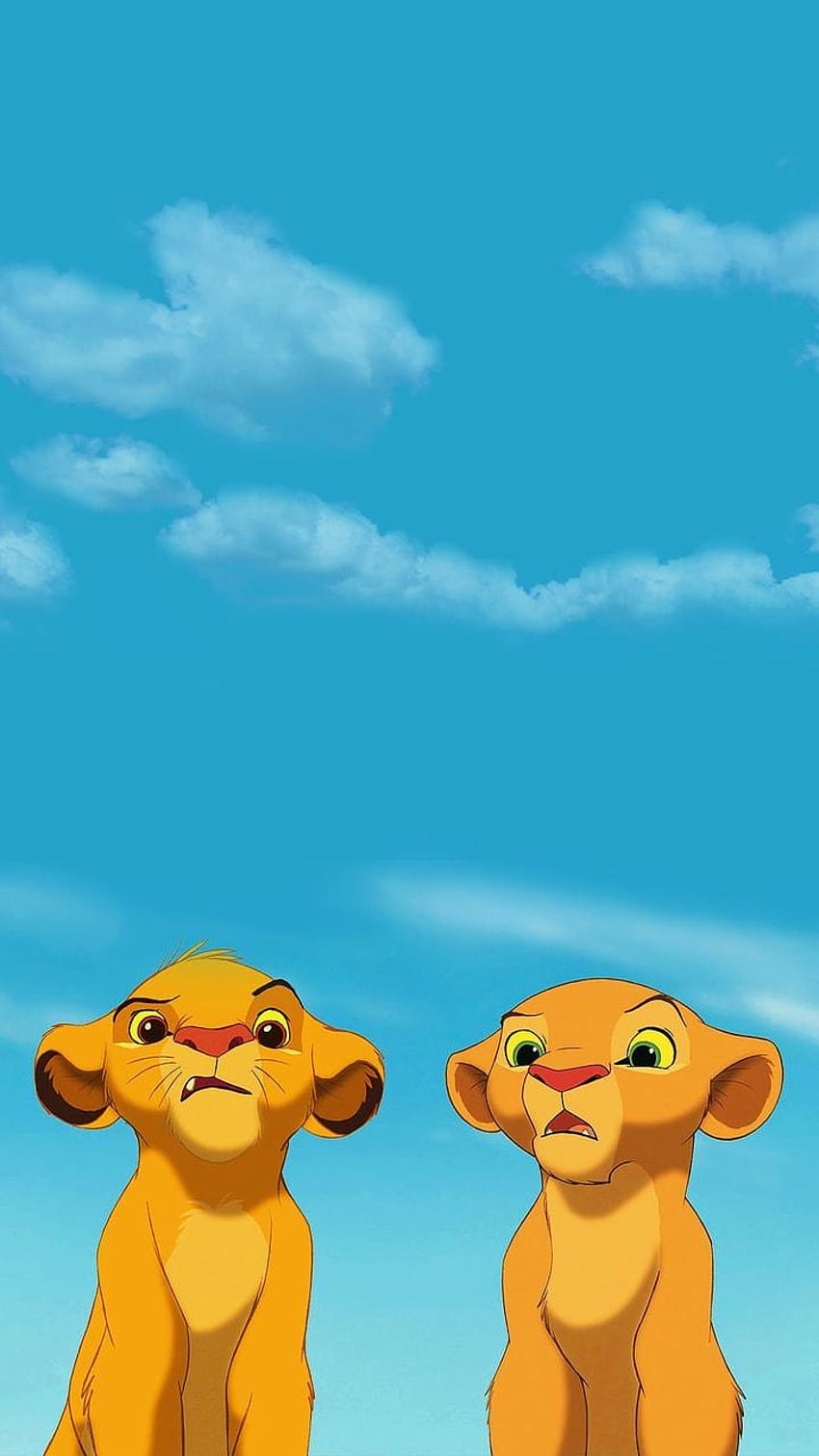 Simba & Nala, @MarvelousGirl94 tarafından keşfedildi, aslan kral estetiği HD telefon duvar kağıdı