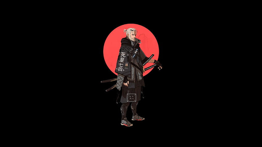 Geralt Of Rivia The Witcher Minimalism, Games, minimalist the witcher HD wallpaper