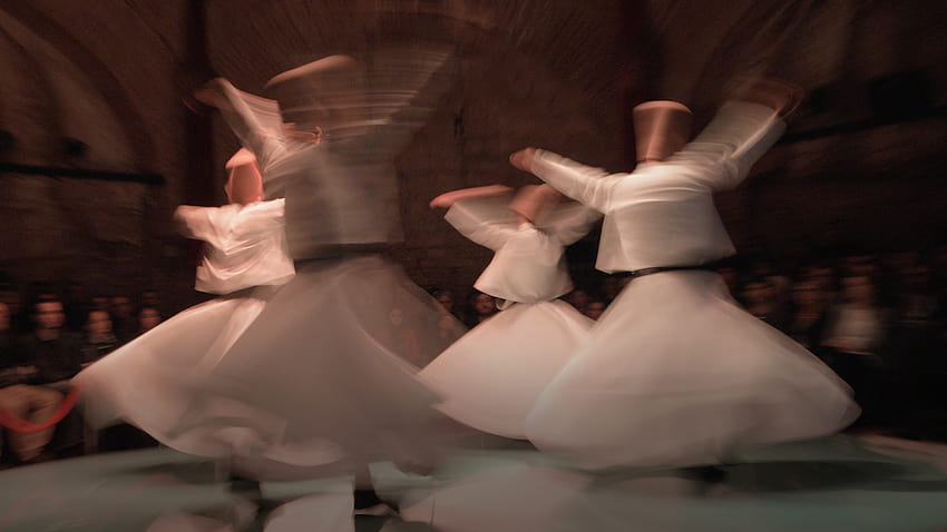 Danza sufí antigua: los derviches giradores de Rumi, danza fondo de pantalla