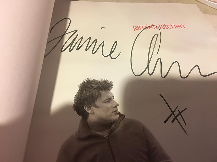 CERT PRINTED AUTOGRAPH LIMITED EDITION JAMIE OLIVER SIGNED GRAPH Sports & Outdoors Poster, Sticker & HD wallpaper