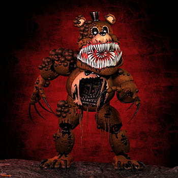 Concept Art For Twisted Freddy And Twisted Bonnie - Molten Freddy Full  Body, HD Png Download - 382x833(#1578657)