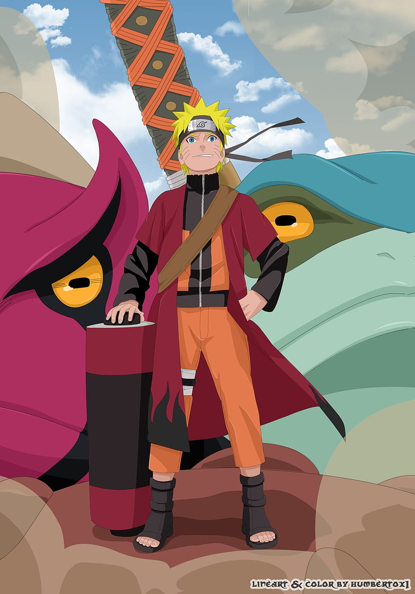 Naruto-Salbei-Modus, Naruto-Sennin-Modus HD-Handy-Hintergrundbild