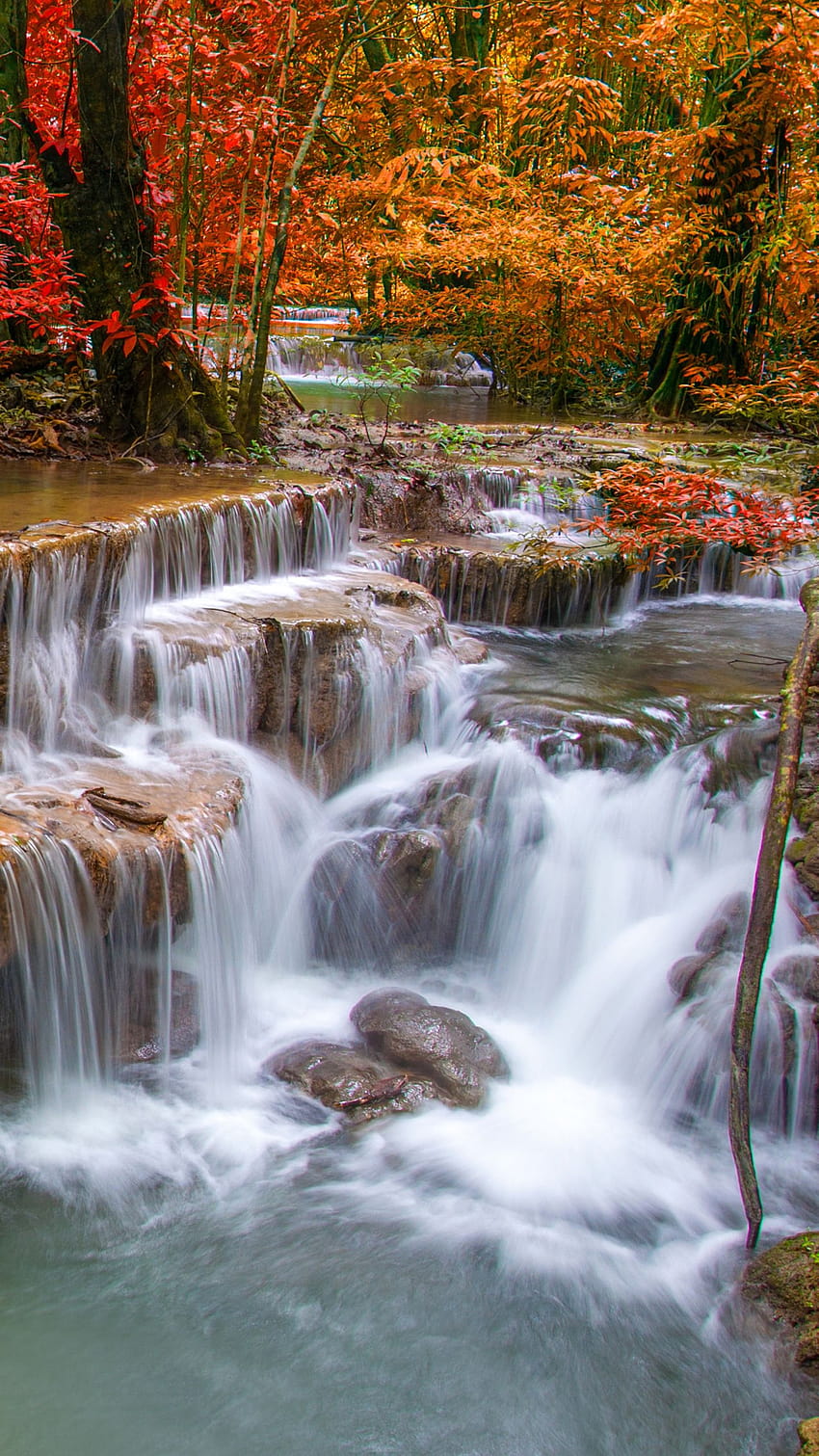 Earth/Waterfall, waterfall mobile HD phone wallpaper