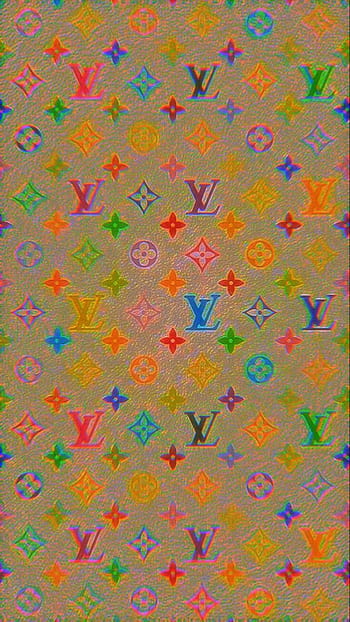 Rainbow Color Louis Vuitton Design Wallpaper Photograph · Creative
