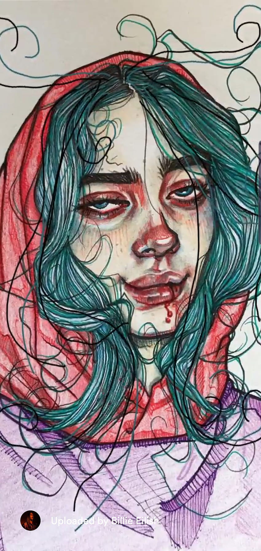 Anyone know where you can get this animated like you can see on, billie eilish animated HD phone wallpaper