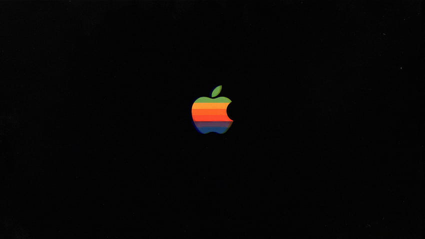 Retro apple mac 80 e classico vintage verde giallo arancio blu, mac os classico Sfondo HD