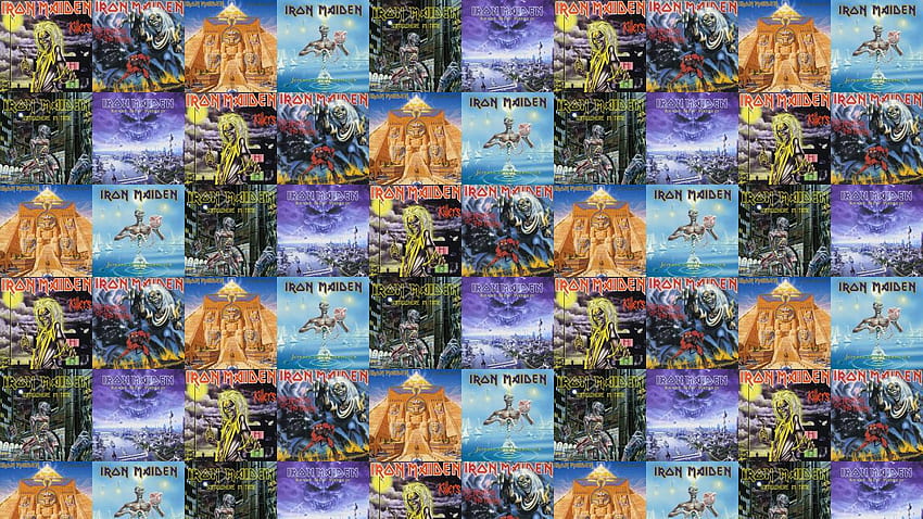 Iron Maiden Killers The Number Of The Beast « Tiled HD wallpaper