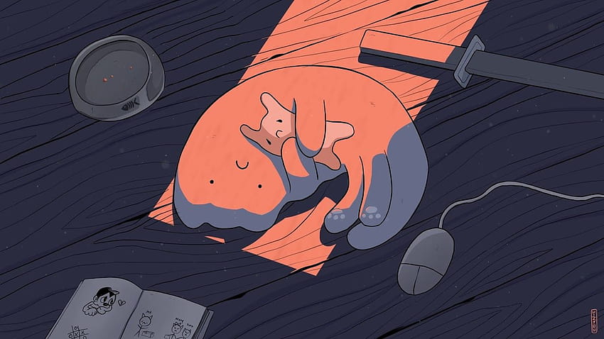 잃어버린 영혼을 위한 슬픈 로피, 로파이 애니메이션 다크 HD 월페이퍼