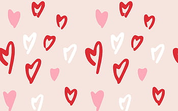 valentine's day heart for your or phone, valentines day aesthetic collage computer HD wallpaper