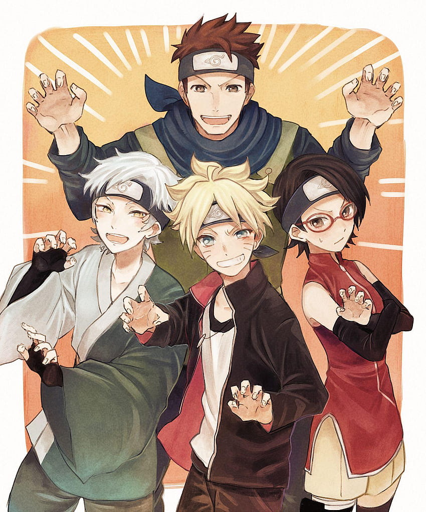 Team Konohamaru - NARUTO - Mobile Wallpaper by Pixiv Id 6250332