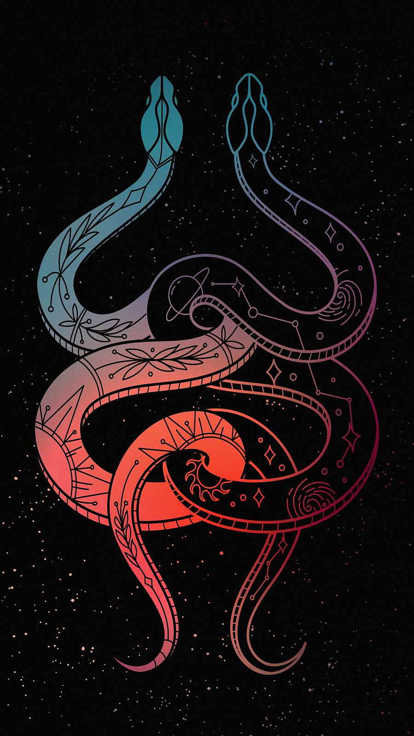Arte de serpiente iPhone 1 fondo de pantalla del teléfono