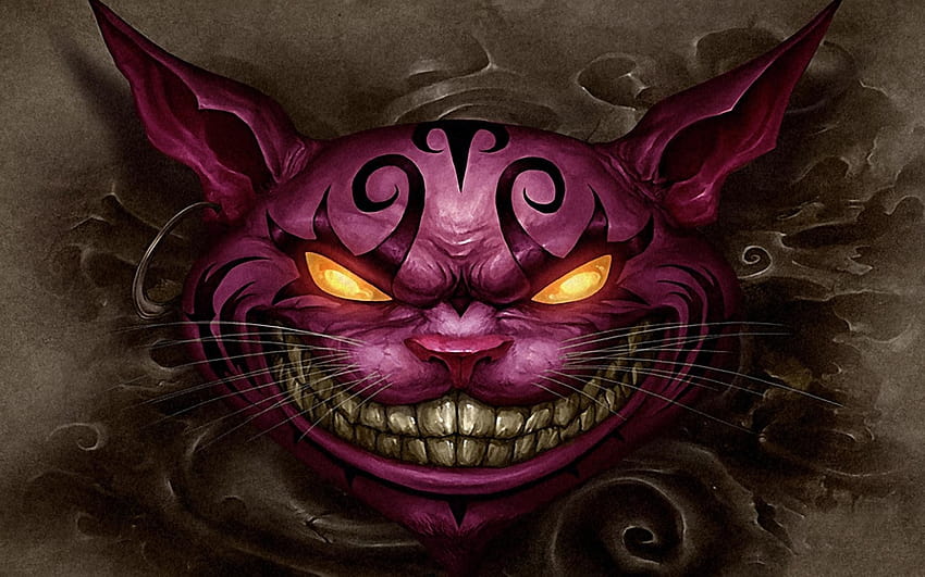 Of Creepy Cheshire Cat Anime Girl, creepy cat HD wallpaper
