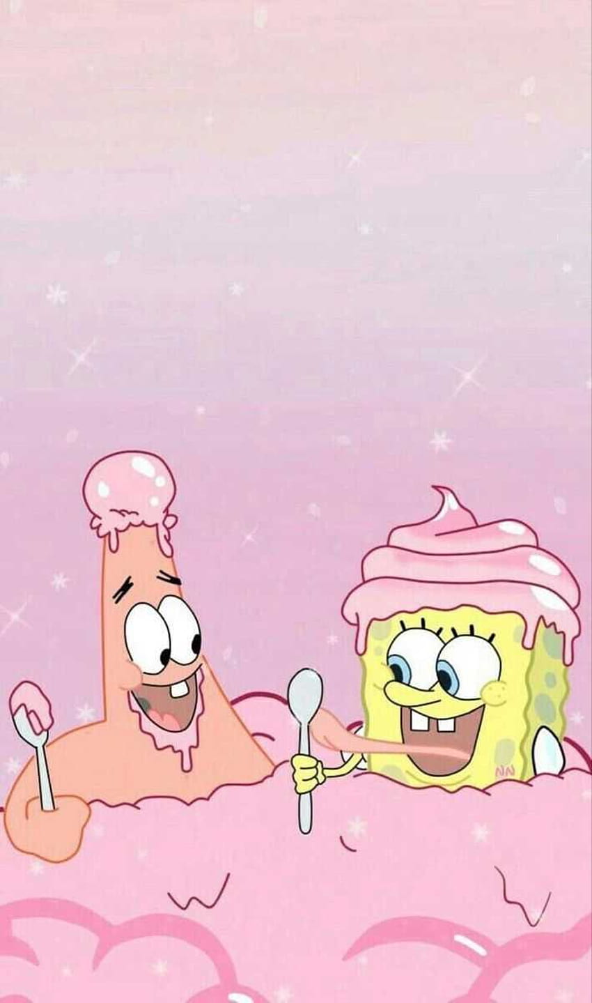 Spongebob And Patrick Best Friends, cartoon friendship HD phone wallpaper