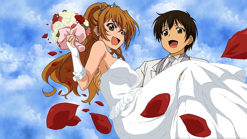 gaun bunga waktu emas kaga kouko tada banri pernikahan pernikahan, anime emas Wallpaper HD