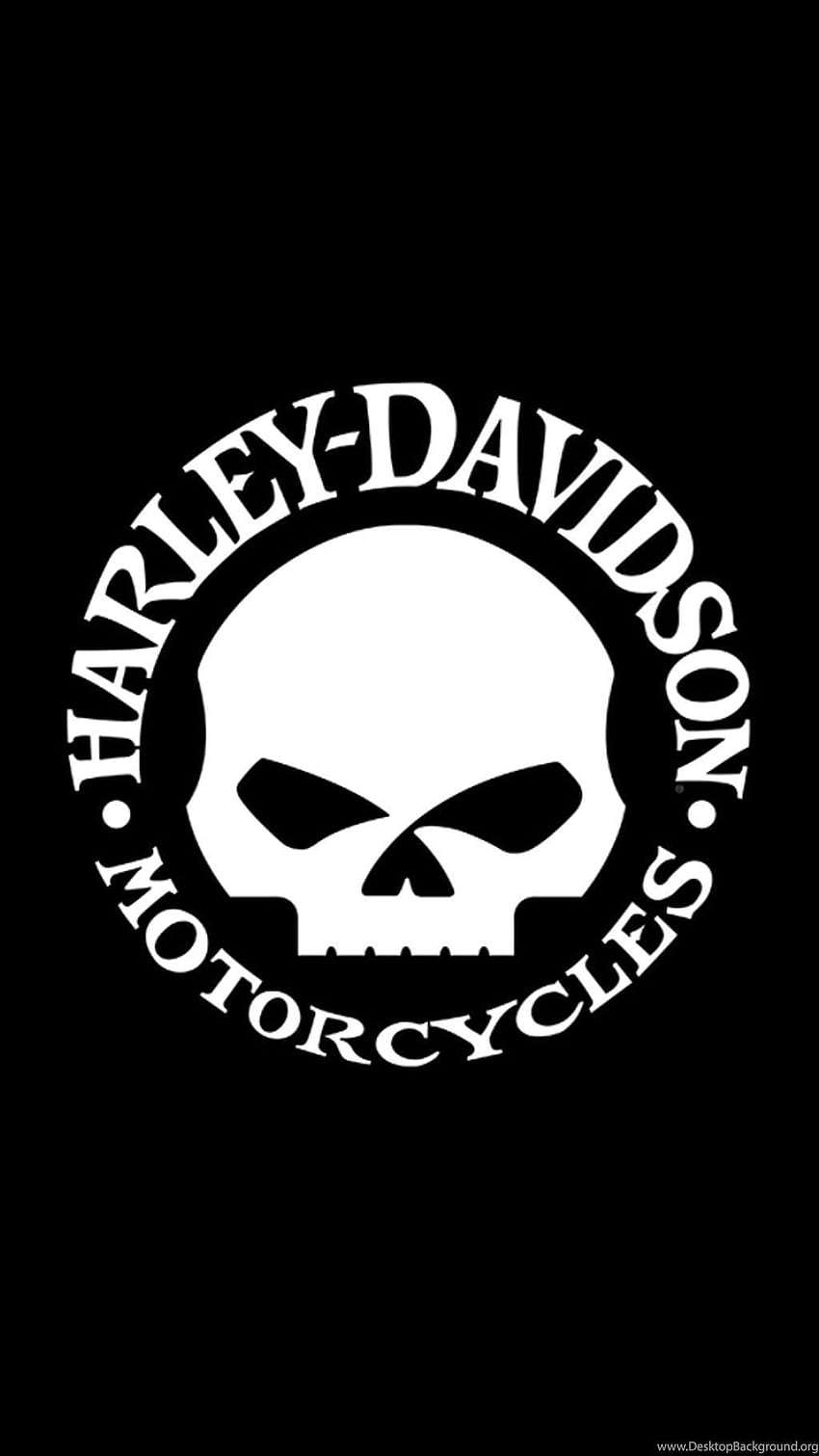 Harley iPhone, teléfono con el logotipo de harley davidson fondo de pantalla del teléfono