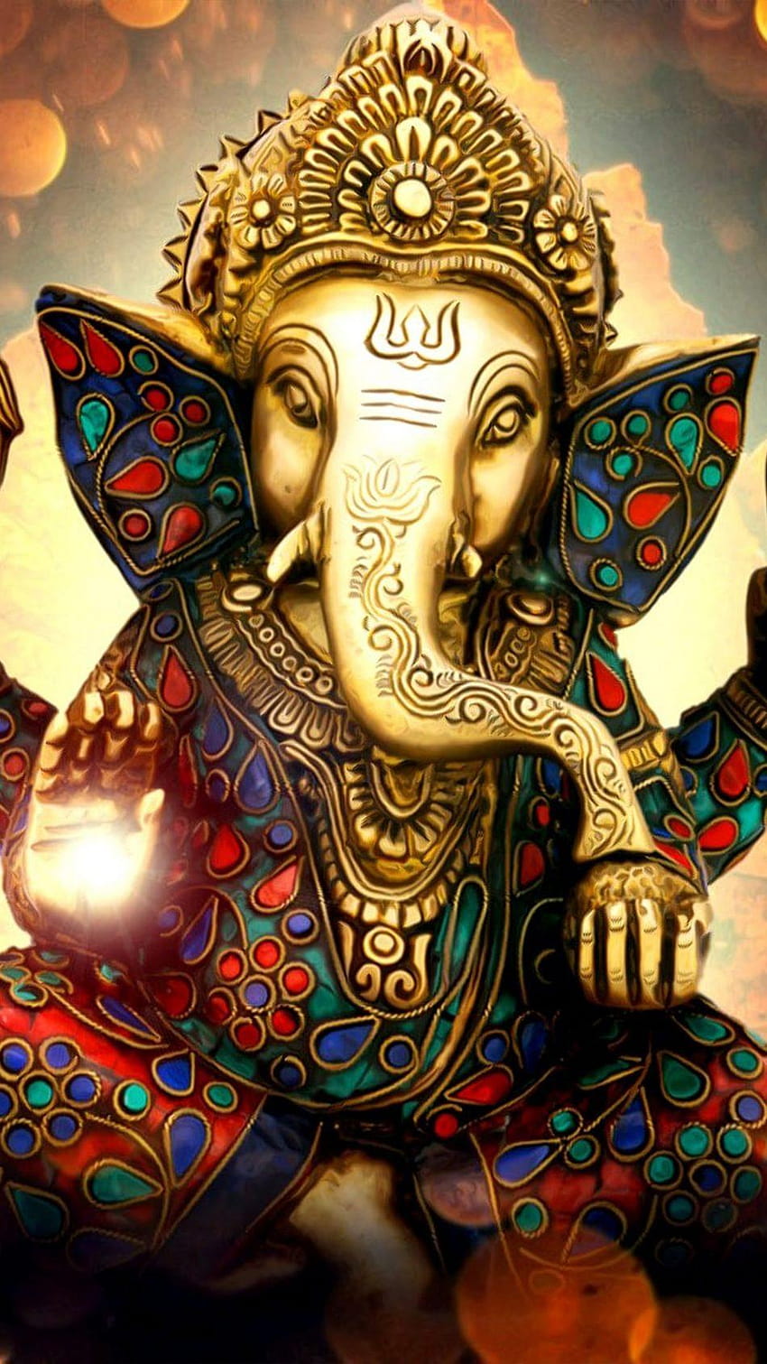 Lord Ganesha Ganapati Statue Idol Ultra Mobile, ganesh god mobile HD phone wallpaper