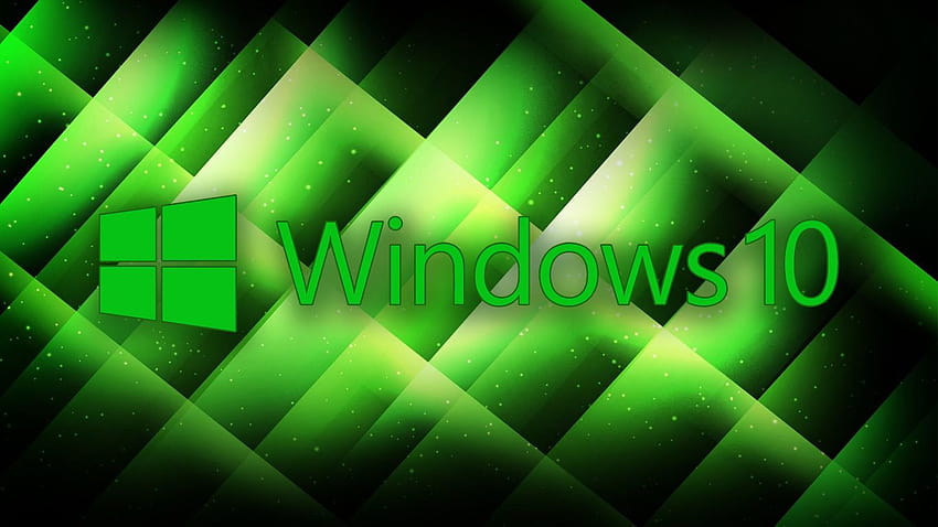 windows 10 green HD wallpaper