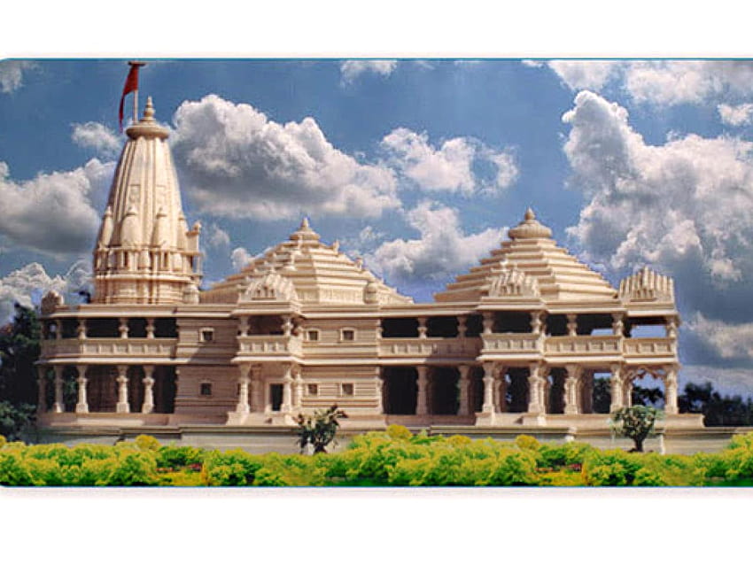 Какъв ще бъде дизайнът на Ram Mandir в Ayodhya?, ram Mandir ayodhya HD тапет