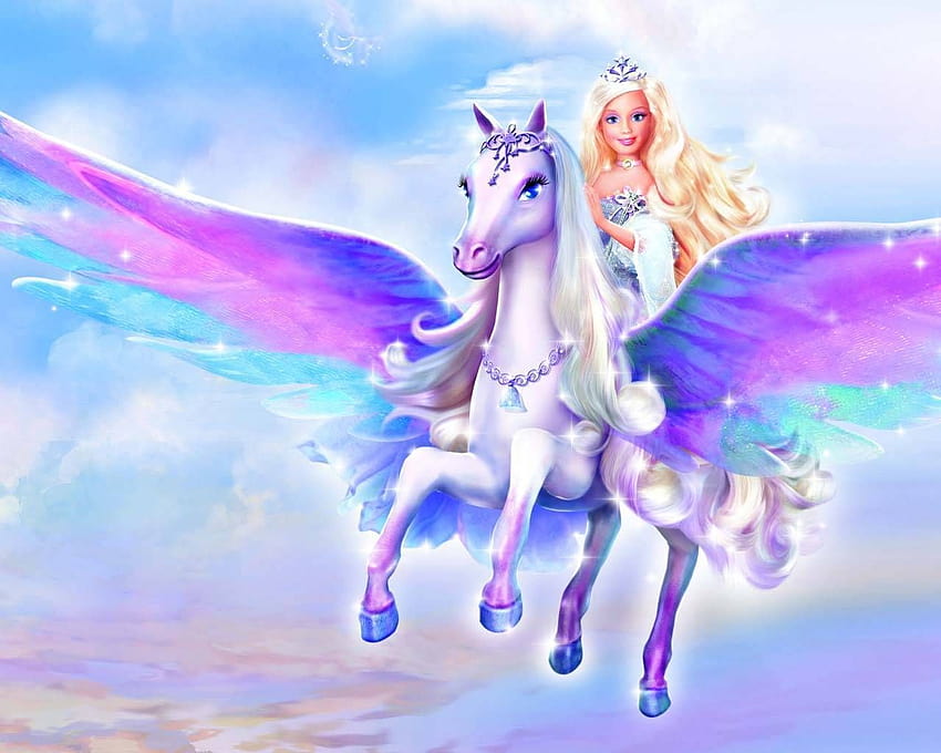 Barbie-Filme: Barbie-Magie des Pegasus, Zeichentrick-Pegasus HD-Hintergrundbild