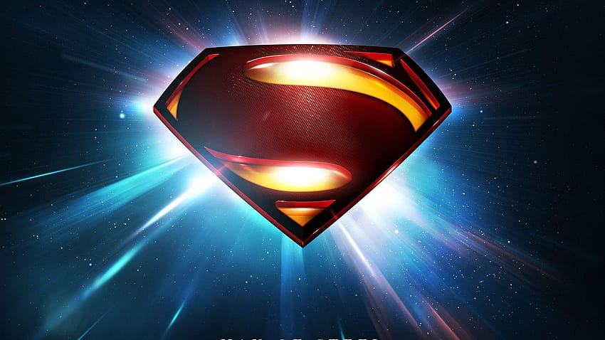 Man of steel movie superman logo, superman logo 1920x1080 HD wallpaper