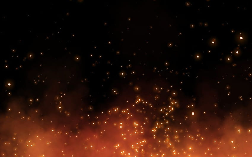 Brasas com Fumaça Fogo e Explosões Unity Asset Store, partículas de fogo papel de parede HD