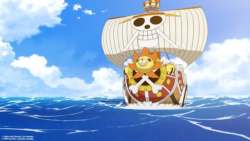 Аниме One Piece Thousand Sunny, едно парче кораб HD тапет