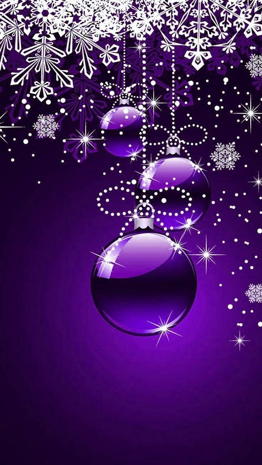 Violet Christmas Ornament Snowflake, cute purple christmas HD ...