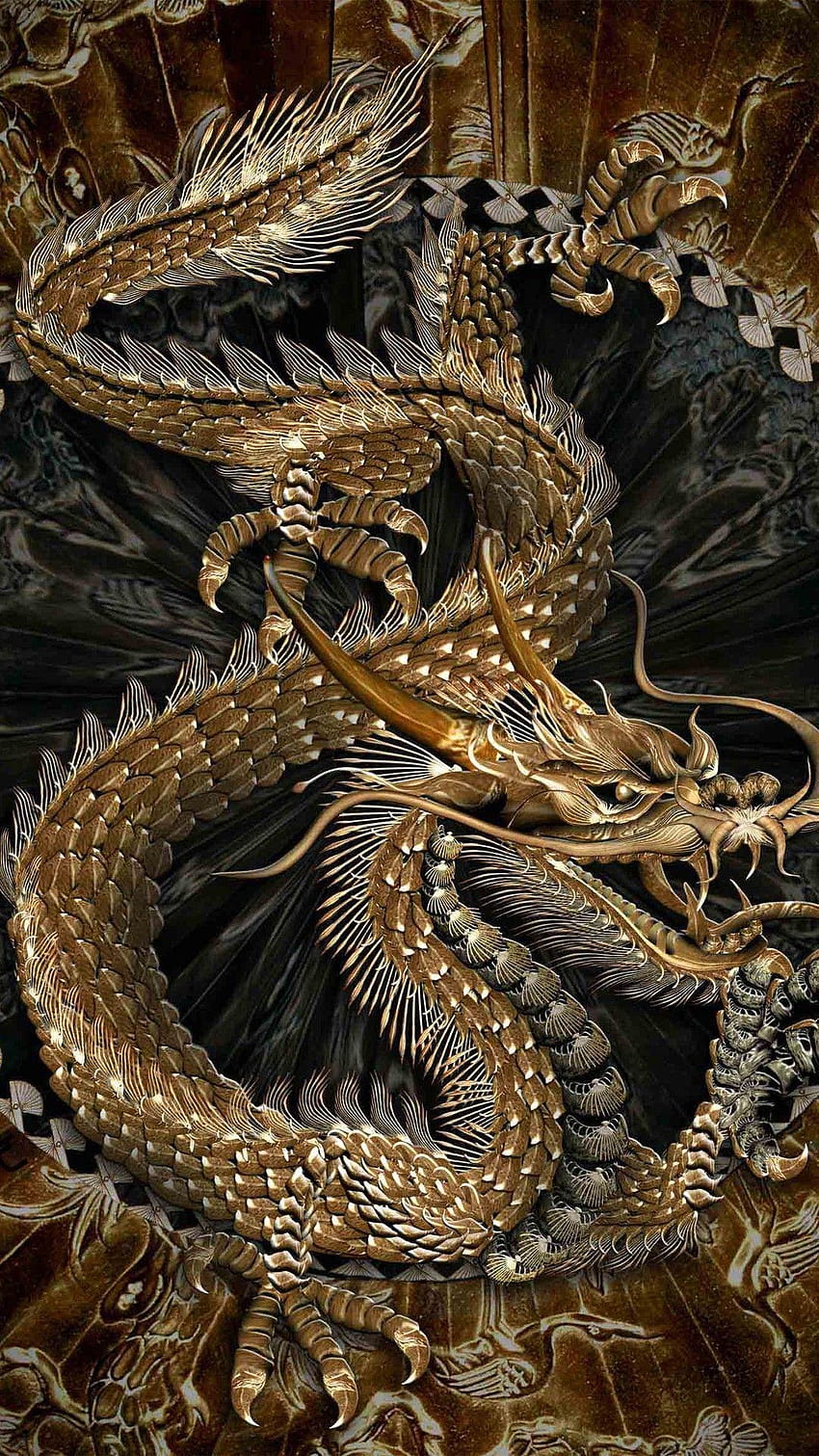Oriental Dragon, japanese dragon tattoo HD phone wallpaper