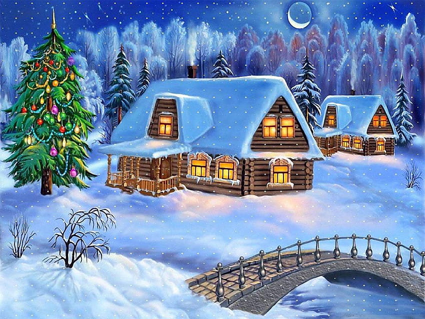 Beautiful, christmas home HD wallpaper | Pxfuel