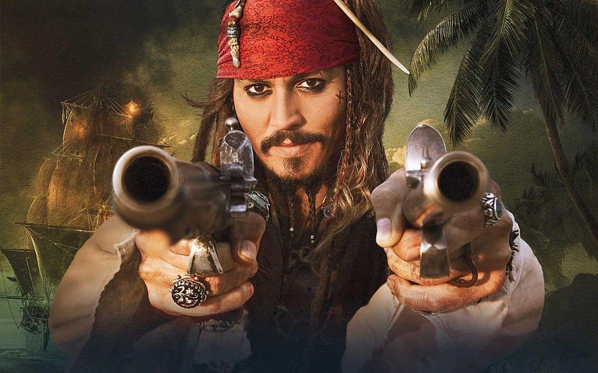 Johnny Depp Jack Sparrow, capitão Jack Sparrow papel de parede HD