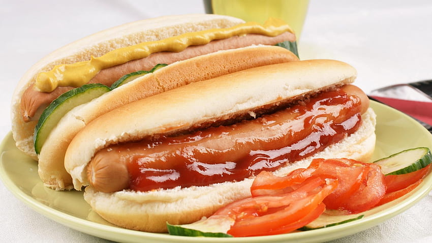 Food hotdogs, hot dogs HD wallpaper