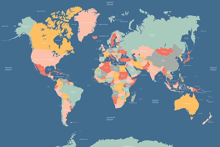 World Map Atlas Wall Murals Best Of The Fightsite Me Nouveau, cartes du monde Fond d'écran HD